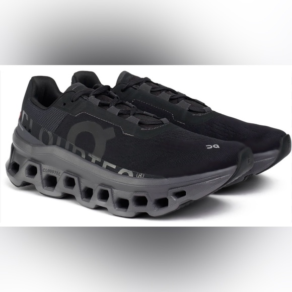 On Clouds Shoes - Sold On Cloud Monster Sneakers Womens 9.5 Black Running trainers Sporty
